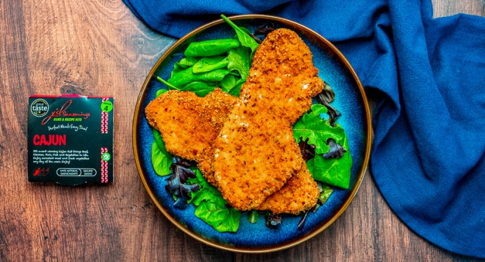 Breaded Cajun Turkey Steaks Recipe made with JD Seasonings