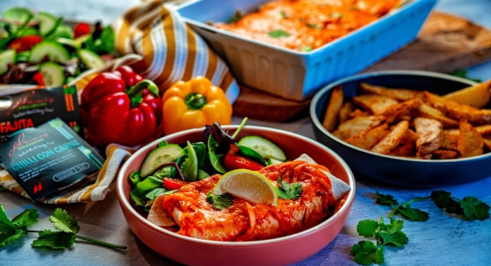 Chilli Beef Enchiladas Recipe made with JD Seasonings