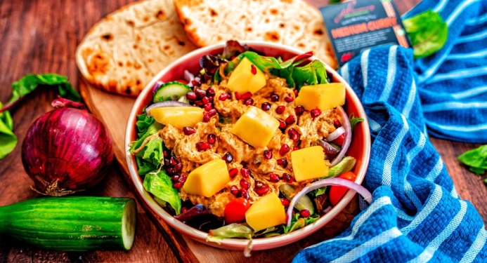 A recipe for Coronation Chicken And Mango Salad with JD Seasonings