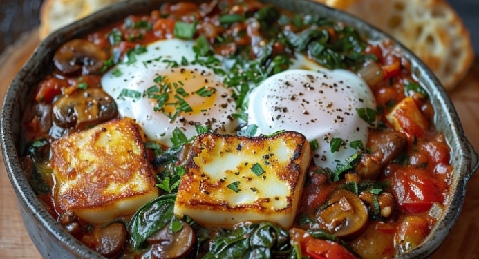 Halloumi Shakshuka Recipe made with JD Seasonings