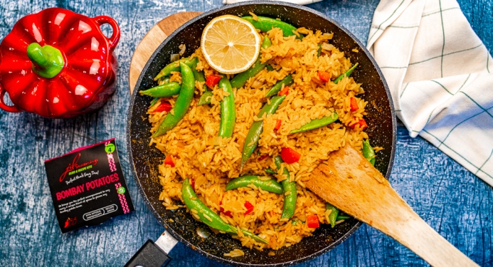 Indian Fried Rice Recipe made with JD Seasonings