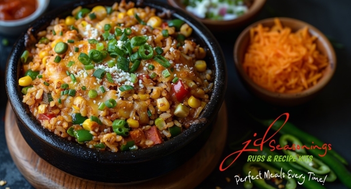 Mexican Rice Casserole Recipe made with JD Seasonings