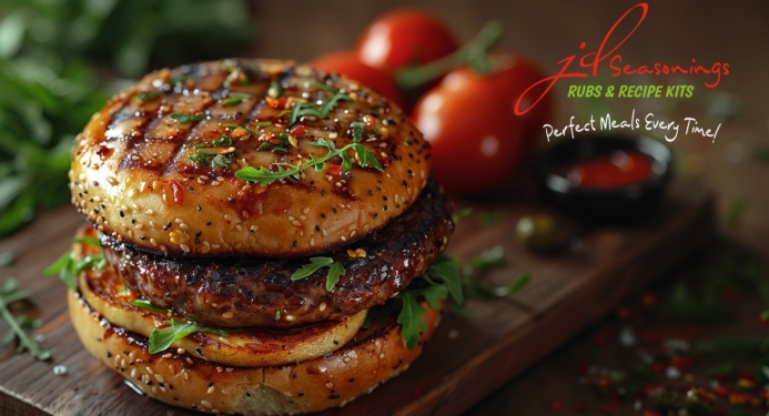 Minted Lamb & Halloumi Burgers Recipe made with JD Seasonings