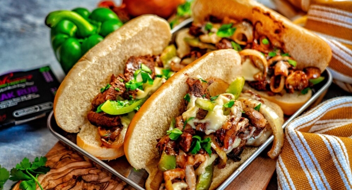 Philly Cheese Steak Subs Recipe made with JD Seasonings