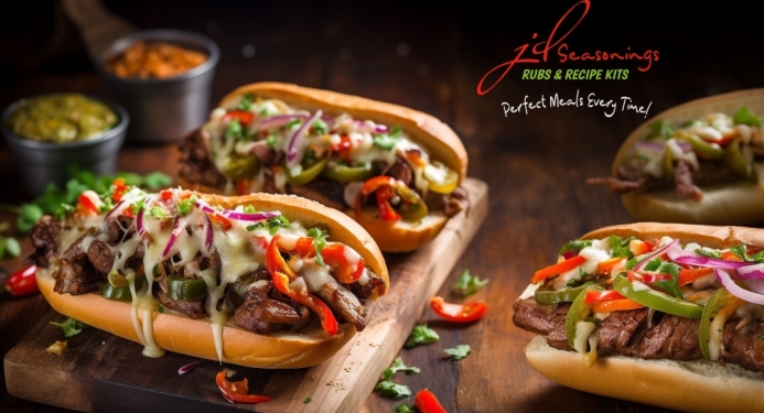 Philly Cheese Steak Subs Recipe made with JD Seasonings