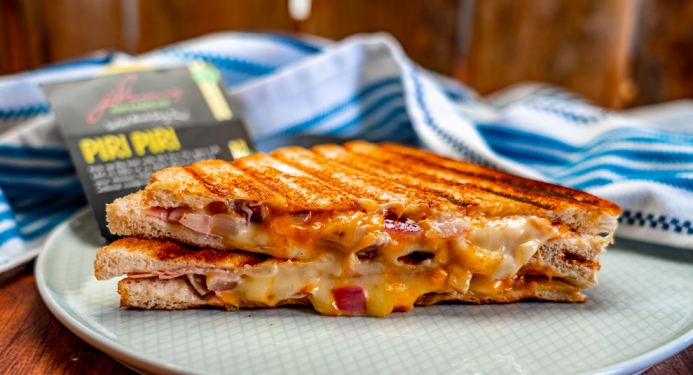 Piri Piri Cheese & Ham Toastie Recipe made with JD Seasonings