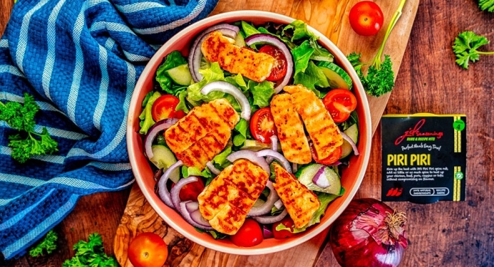 Piri Piri Halloumi Salad Recipe made with JD Seasonings