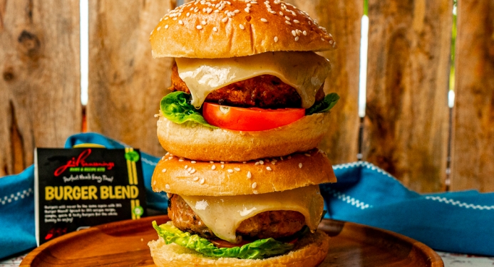 Pork, Apple & Cheddar Burgers Recipe made with JD Seasonings
