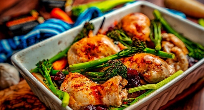 Roast Chicken Traybake Recipe made with JD Seasonings