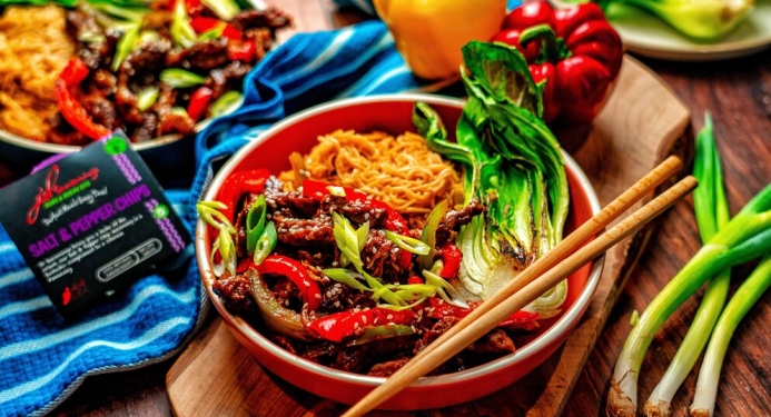 Salt and Pepper Crispy Chilli Beef  Recipe made with JD Seasonings