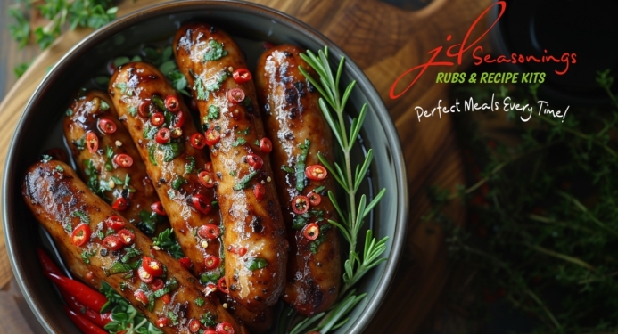 Sticky Cajun-Glazed Sausages Recipe made with JD Seasonings